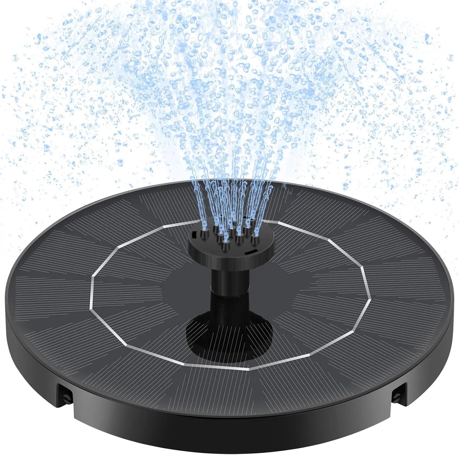 Solar Water Fountain, Upgraded Version Solar Fountain for Bird Bath Silent Floating Solar Water Pump for Bird Baths, Gardens, Ponds, Fish Tank, Outdoor