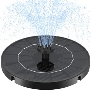 Solar Water Fountain, Upgraded Version Solar Fountain for Bird Bath Silent Floating Solar Water Pump for Bird Baths, Gardens, Ponds, Fish Tank, Outdoor