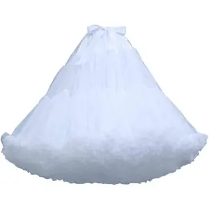 Women's Dual Purpose of Petticoat and Skirt above  Underskirt Multicolour Tutu Skirt Fluffy Ballet Dress