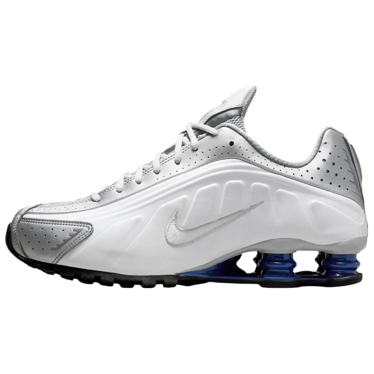 nike shox r4 white metallic silver - TikTok Shop