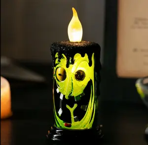 2026 New Halloween Witch Candle Decorative Light – Features Built-in Lighting. Battery Powered, Perfect for Bedroom Ambiance & Festive Halloween Vibes.