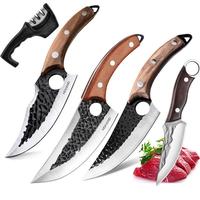4-piece Kitchen Knife Set + Knife Sharpener