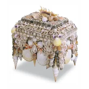 Natural Shell Boardwalk 10in.W Shell Jewelry Box - Style: 7811624