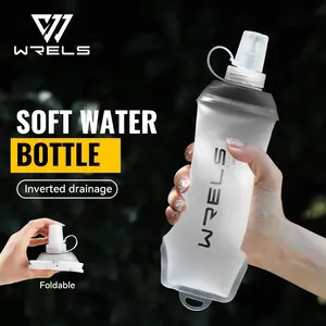 Foldable Sports Soft Water Bottle, 200ML/350ML/500ML, Running Water Bag, Portable Hydration Flask for Outdoor Hiking Cycling Gym Fitness