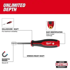 Milwaukee 48-22-2552 5/16" HollowCore™ Magnetic Nut Driver