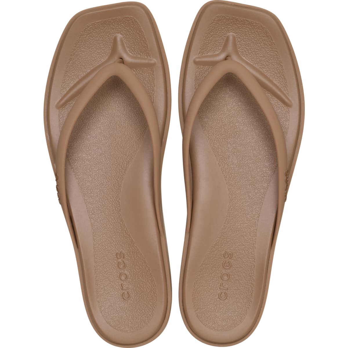 Crocs Women's Miami Square Toe Flip Flops, Summer Sandals