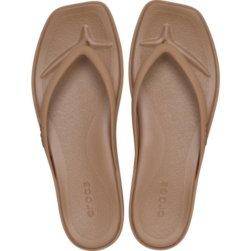 Crocs Women's Miami Square Toe Flip Flops, Summer Sandals