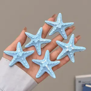 Starfish Hair Clip Girly Style Broken Hair Duckbill Clip Vacation Style Hairpin Hair Accessory party look