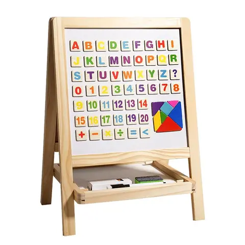 Double-sided Drawable & Writable Drawing Board, 1 Set Foldable Erasable Drawing Boards with Accessories, Creative Learning Toy, Learning Tool for Teacher & Students, Writing Board