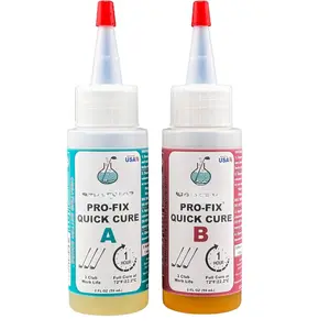 PRO-FIX Quick Cure Golf Epoxy, 5-Min Work Life, 1 Hour Full Cure, Extra Strength, Impact Resistant, 2-Part Epoxy Glue Kit for Golf Clubs, Shafts, Heads, Drivers, Putters, Easy 1:1 Mix