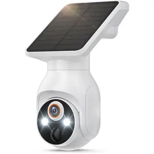 1080p Security Camera Wireless with Solar Panel, AI Human Detection, 2-Way Audio, Color Night Vision, 2.4G WiFi Only, Cloud Storage (Sold Separately), Indoor/Outdoor Surveillance Bullet Cam (WiFi)