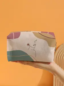 Figure Graphic Square Makeup Bag - 1pc Figure Graphic Square Makeup Bag with Versatile Storage for Makeup and Accessories