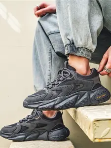 Men's Fashionable Lace Up Sneakers, Men Shoes, Casual Comfortable Breathable Sports Running Shoes, Trendy All-match Outdoor Sneakers for Daily Wear, Athletic Running Shoes  for Men, Jogging Shoes, Running Training Shoes, Walking Running Shoes