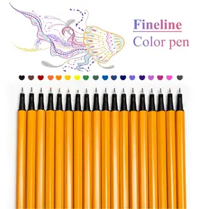 24-Pack Fine Line Markers, High-Quality Writing Tools, Ideal for Labeling and Drawing, Durable Office Supplies, Perfect for Professionals