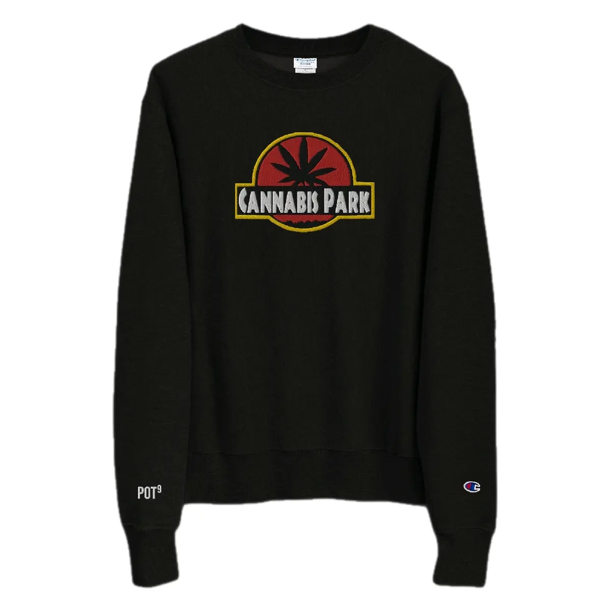 POT⁹ 'Cannabis Park' Champion Sweater - Embroidered Streetwear