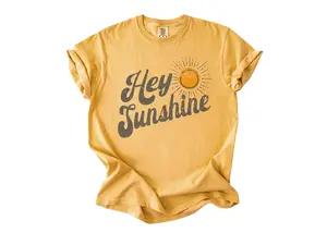 Comfort Colors Be Kind Shirts, Retro 70s Style, Positivity, Motivational, Hey Sunshine, Funny, Boho, Oversize, Womens, Mens, Comfort Colors T-shirt