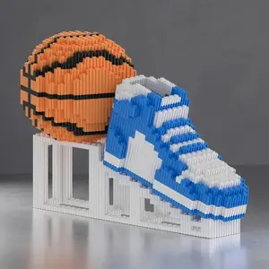 2026 Basketball Combo Building Blocks, Cute Exquisite Home & Office Decor, Easy-to-Assemble Toy Gift for Couples (Valentine & New Year Gifting)