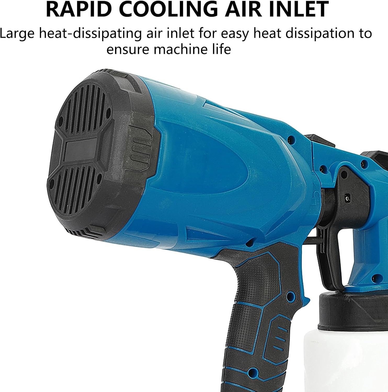 Cordless spray gun, rechargeable electric spray gun, long-distance spraying, 3 spraying modes, spray gun kit, suitable for furniture, walls, ceilings, doors, home DIY painting, etc.
