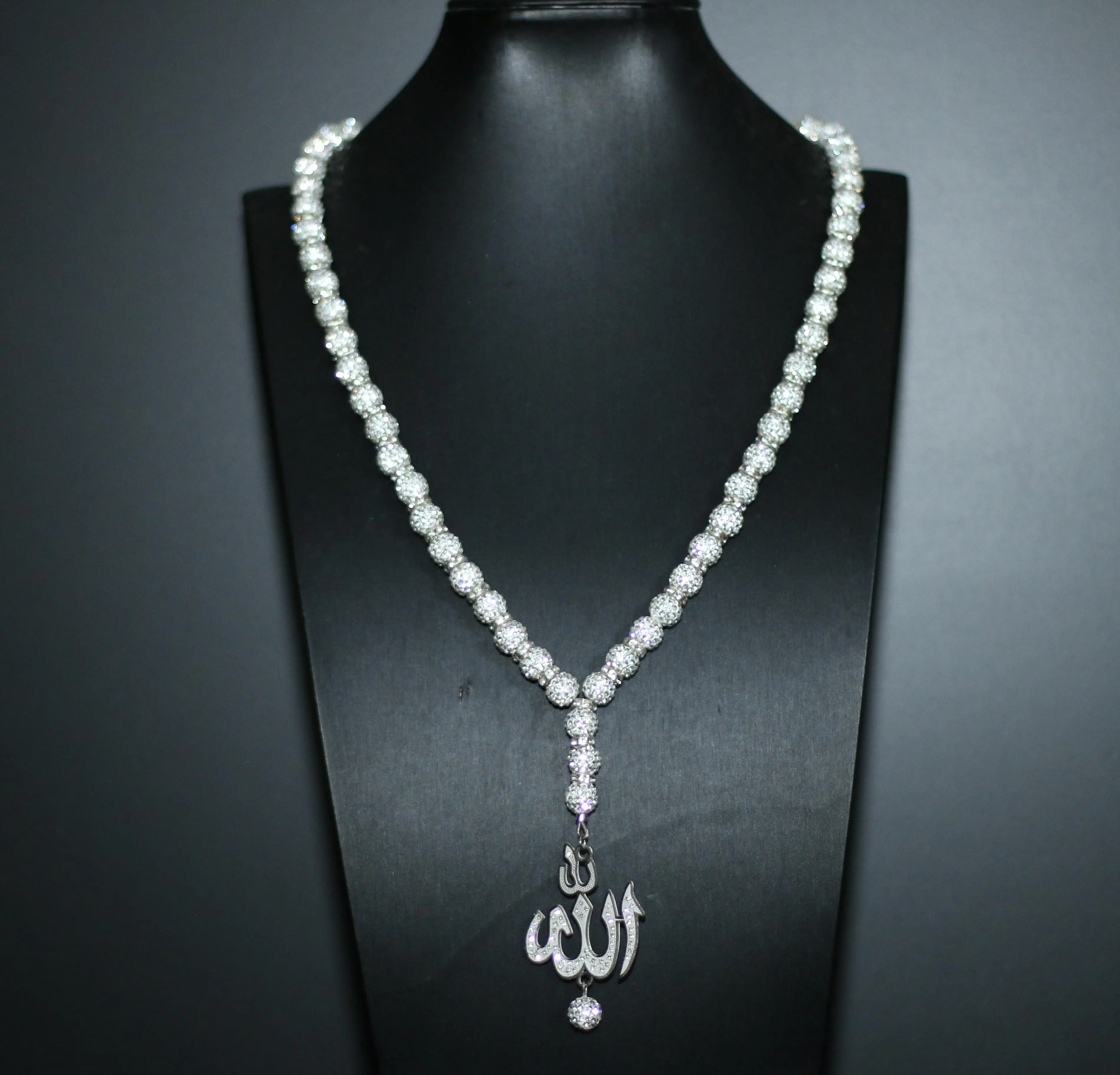 Hip Hop Beaded Chain Necklace with 2.2in Holy Fire Pendant, Extra Long 27.6in Alloy Medallion, Stylish Accessories for Men & Women, Meaningful Spiritual Gifts, Beaded Chains