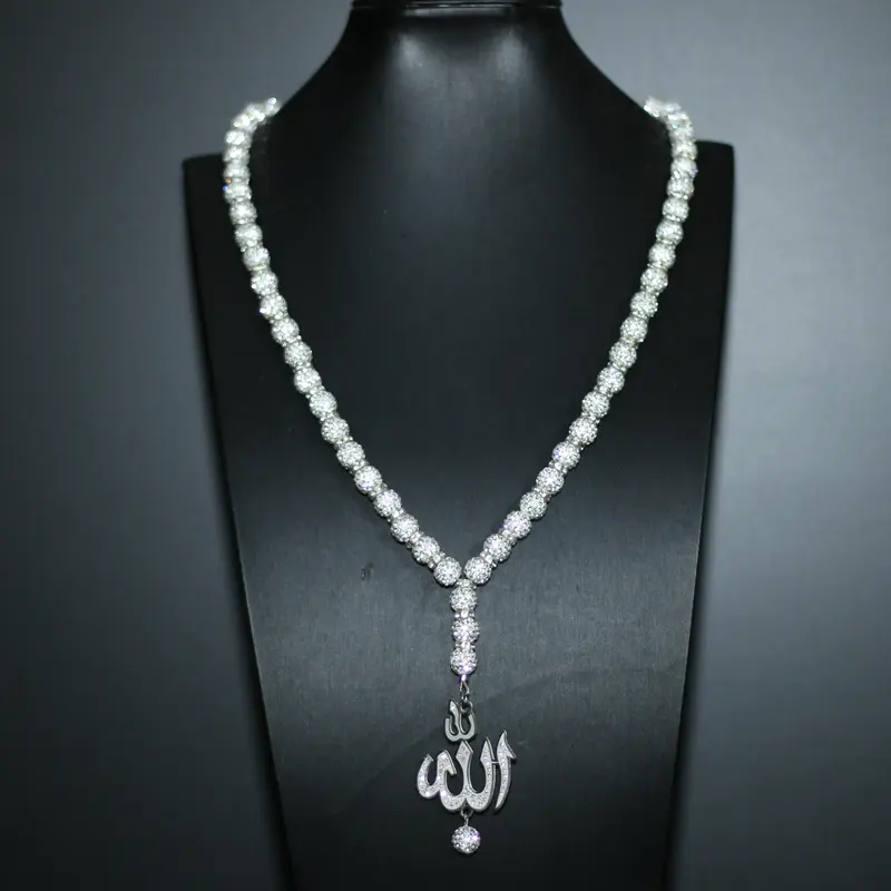 Unisex Hip Hop Titanium Steel Beaded Chain Necklace - 70cm Extra Long Beaded Chains with Pendants, 3.5cm (1.38in) Faith-Inspired Geometric Star, 2.2in Blazing Flame Bold Design, Casual Alternative Fashion Daily Wear Gift