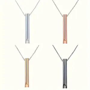 4PCS Versatile Whistle Pendant Necklace for Women & Men Ideal Gift for Husband Wife Friends Family Unique Accessory