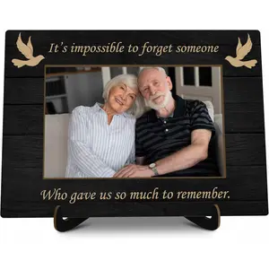 Memorial Picture Frame Gift, In Loving Memory of Loved One Gift, Memory Picture Frame for Loss Loved Ones Mother Father Grandma Grandpa, It's Impossible to Forget Someone Picture Frames