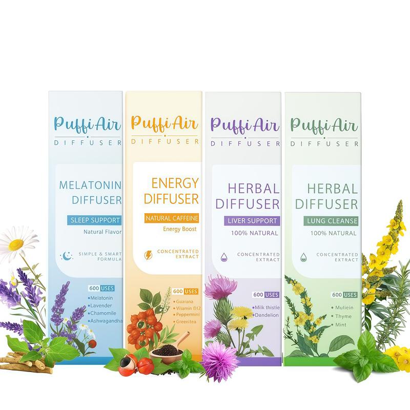 3PC--PuffiAir- Pure Herbal Diffuser for Natural Health Support