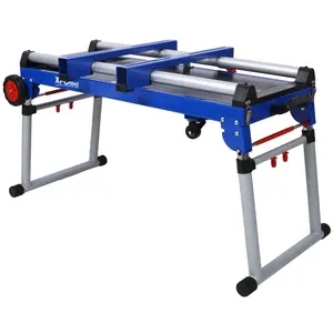 5-in-1 Portable Workbench, Quick Folding Work Table with Detachable Miter Saw Stand & Height Adjustable Legs, Scaffold/Dolly/Creeper/Platform for Woodworking, Repair, Masonry Folding Work Table with High Capacity detachable windscreen