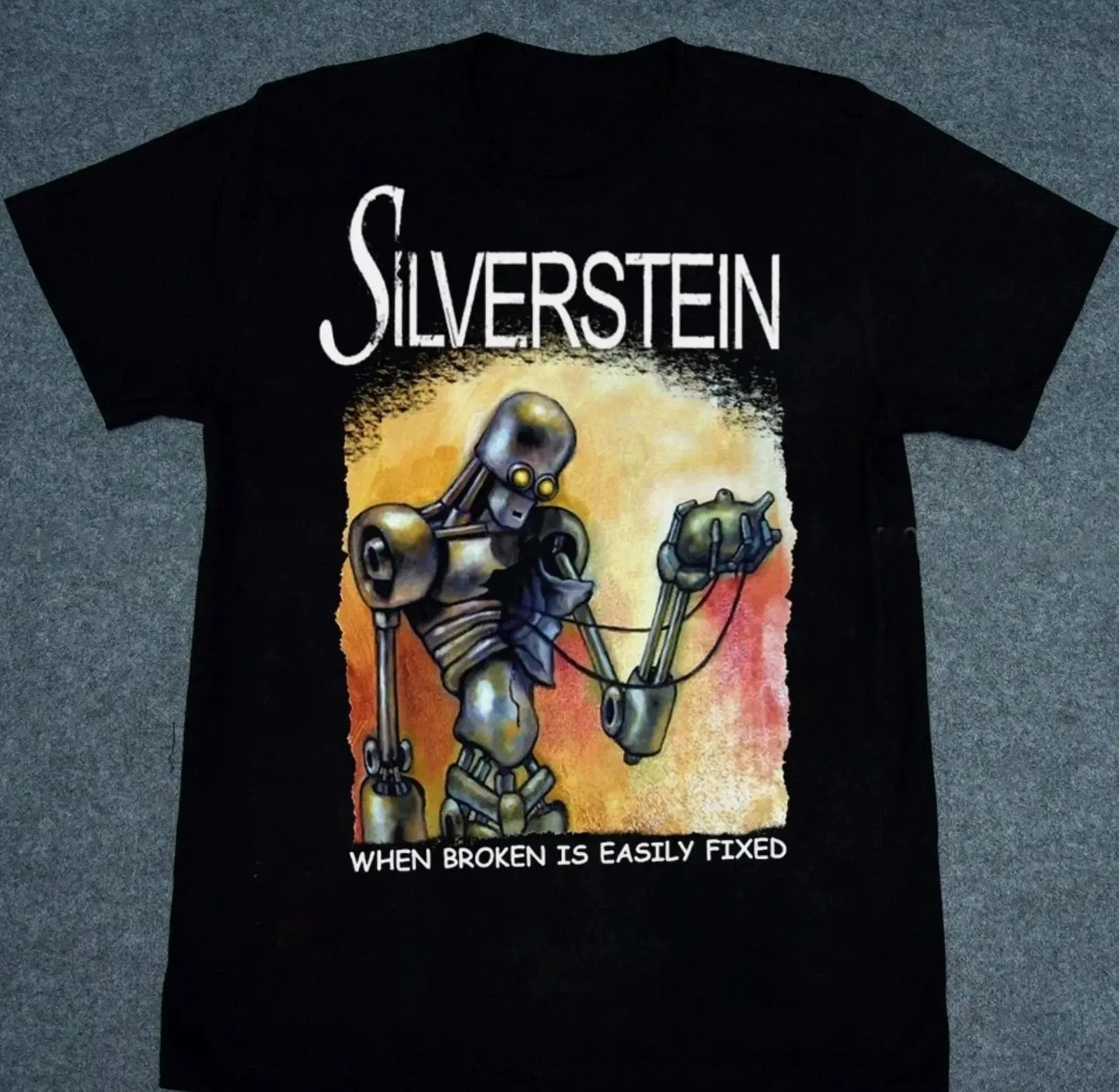 Reprinted Silverstein When Broken Is Easily Fixed Band Graphic T-shirt, Cotton Unisex T-shirt, Gift For Fan