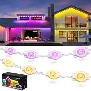 Nexillumi Permanent Outdoor Lights, Smart RGB Eave Lights with App & Remote Control, DealsForYouDays Summer Deal, 4th of July House Decor, DIY Scene Modes, Chasing Light Effects, Waterproof Outdoor LED Lights for Holiday & Everyday Home Decor
