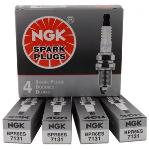 NGK N12-7131 Spark Plugs for BPR6ES, 4 Box