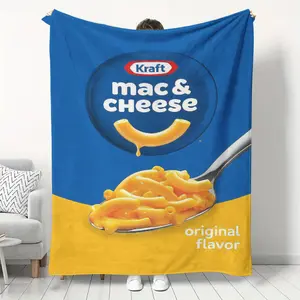 Kraft Macchiato Plush Blanket, Soft Polyester Cover, Perfect for Sofa Bed, Comfortable Home Decor Essential, Ideal for Holidays, Throw Blanket