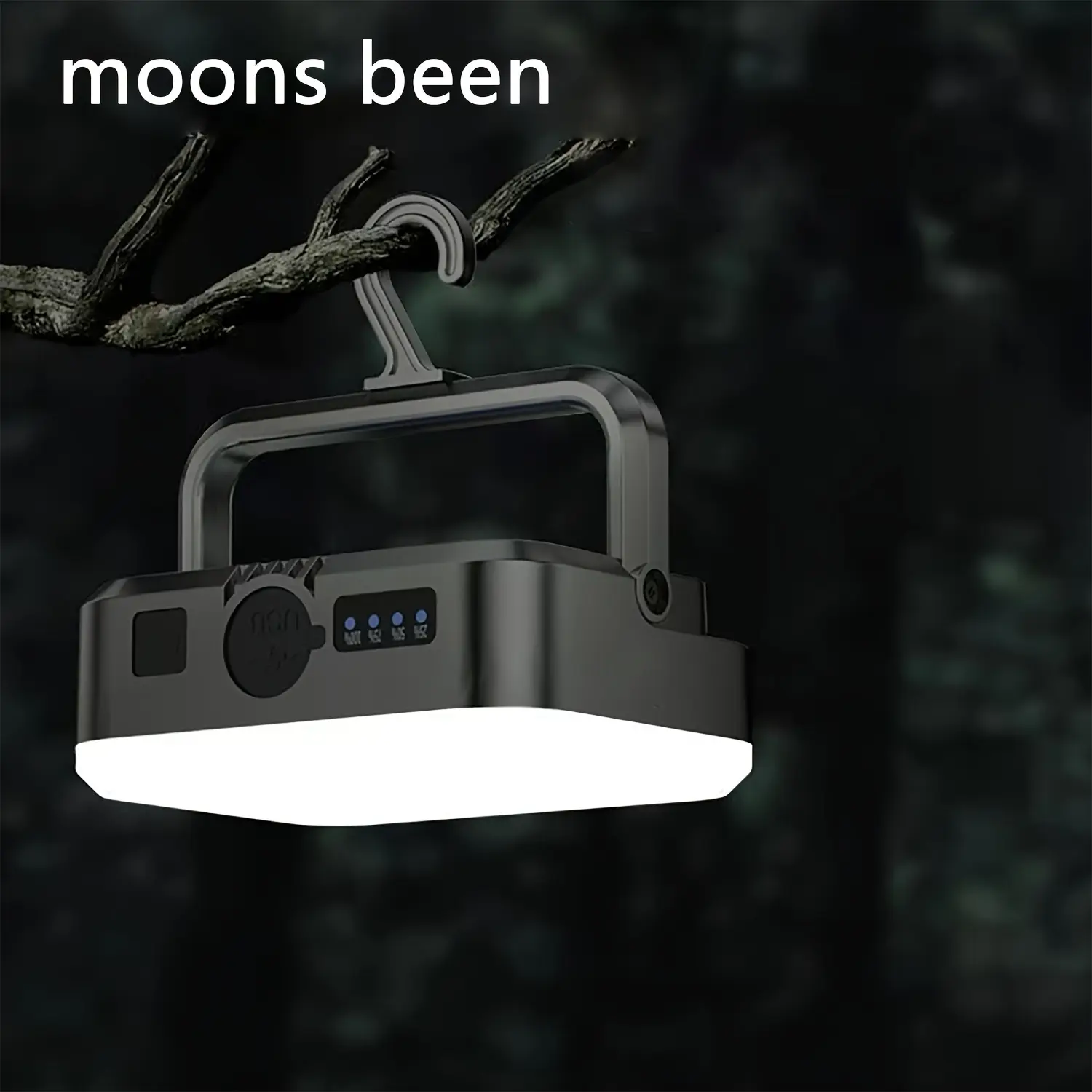Moons Been LED Camping Lights Are Rechargeable, Portable Tent Lights with Magnets, 4000 MA Mobile Power Supply, Rechargeable Mobile Phone, Emergency Flashlight, Four-Speed Dimming, Suitable for Camping, Outdoor Hiking, Hurricane Emergency, Home, Car