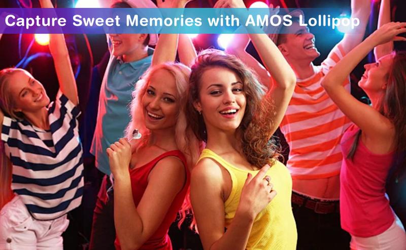 Amos TastySounds Music Lollipops – Heart-shaped, sugar-free audio candies with bone conduction tech | K-pop vibe | Strawberry, Blueberry, Watermelon, Blackberry
