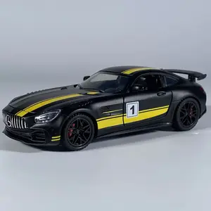 1:32 Benz AMG GT Super Sports Car Alloy Metal Diecast Model Car Sound & Light Pull Back Children's toy car Miniauto Mini GT Boys