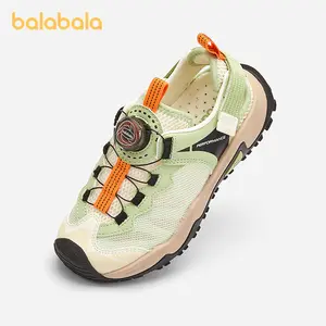 Balabala Kids Lightweight Breathable Outdoor Hybrid Sandal Sneakers with Rotary Buckle