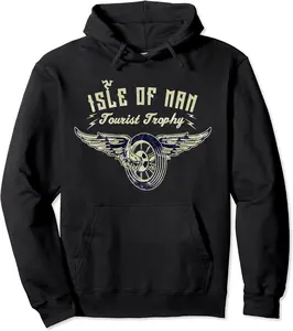 Isle Of Man TT Races Vintage Winged Wheel Motorcycle Races Pullover Hoodie - Jhunbacan Shop 90B07VXSD1D6