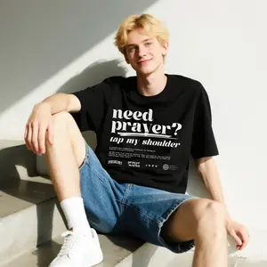 Prayer Works Campaign Tee 2.0, Need Prayer Back Side Graphic Printed T-Shirt, Casual Sweatshirt, Unisex