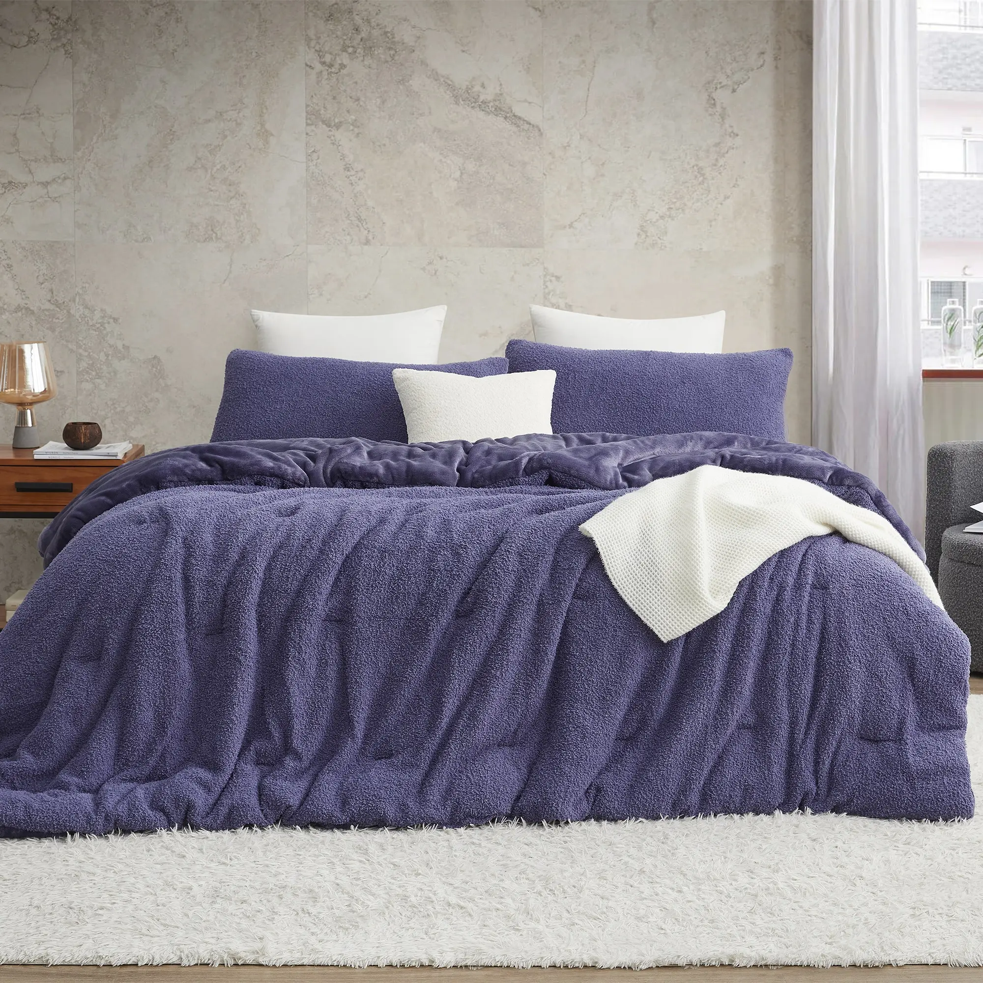 Cardigan Knit - Coma Inducer Oversized Comforter Set - Blueberry Purple