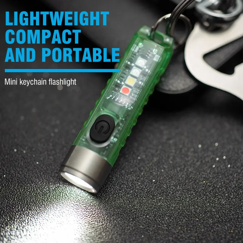 Lampe De Poche Miniature Rechargeable – Porte-clés Lumineux – Multifonction