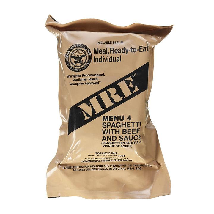 Military MRE Single Meal Inspection Date May 2025 or Newer 1250 Calorie Energy-Packed Ration for Camping & Outdoor Activities