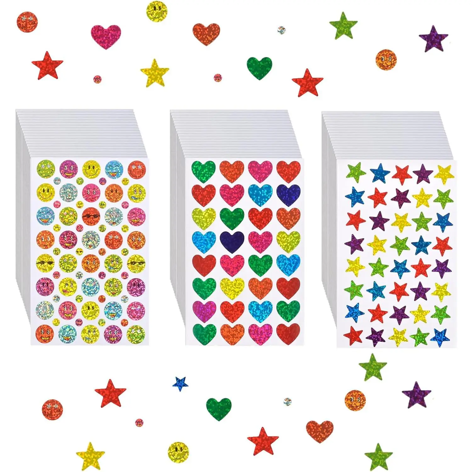 1440 Pcs Star Stickers, Star Stickers for Kids Reward, Tiny Star Stickers, Behavior Reward Stickers, Glitter Stickers, School Classroom Student Teacher Supplies and DIY