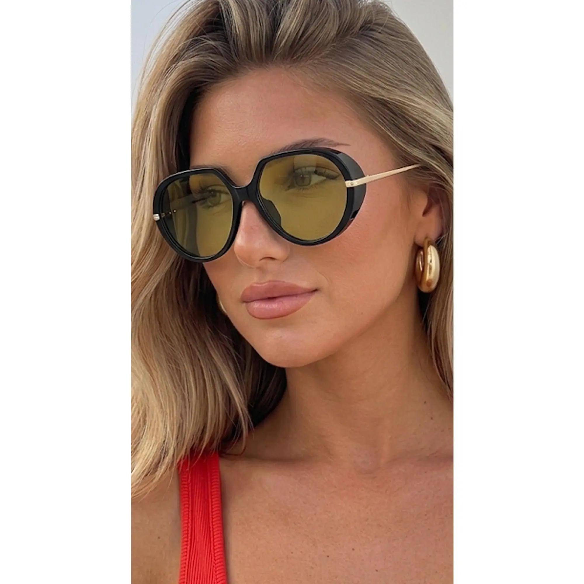 Riviera Oversized Sunglasses - Olive