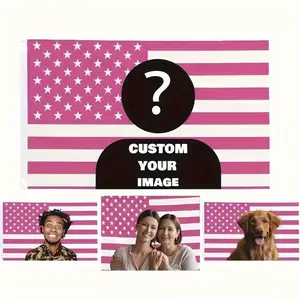 Custom Tapestry, Customizable Pink American Flag, oncerts Living Rooms, Bedrooms, Creative Gifts, Mother'S Day, Father'S Day tapestry Decor