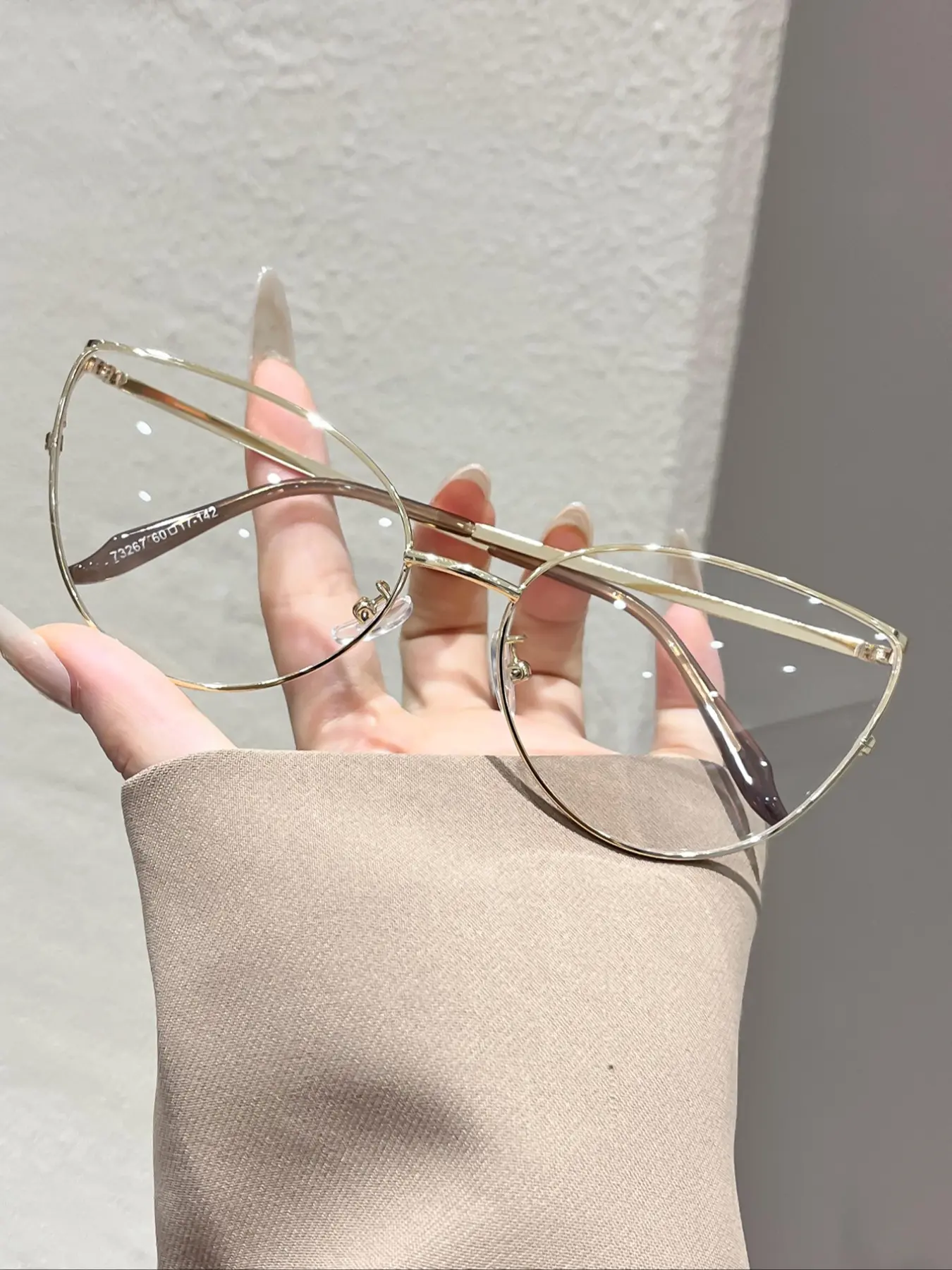 Women's Butterfly Design Metal Frame Glasses, Fashionable New Trend Decorative Flat Lens Fashion Accessory Eyewear, Stylish Women's Accessories, Eyeglasses Frames, Trendy Frames