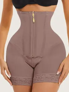 Luxe Curve Women's Lace 2 in 1 Waist Trainer & Shapewear Bottoms, High Waisted Shapewear, Tummy Control Butt Lifting, with Zipper & Adjustable Hooks Closure, Fajas, Suitable For Various Occasion