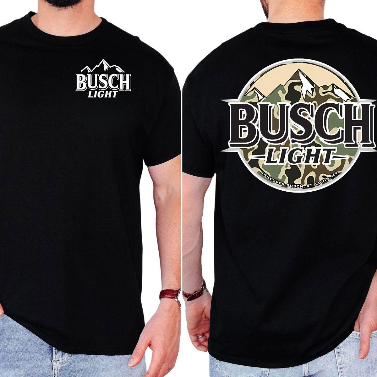 Features Bold BL Logo With Mountain Graphic And Camo Pattern Circle Design, Busch Mountain Camo T Shirt, Unisex Outdoor Lifestyle Tee Casual Tee For Men & Women, Unisex Casual Graphic T-Shirts Features Bold BL Logo With Mountain Graphic And Camo Pattern Circle Design, Busch Mountain Camo T Shirt, Unisex Outdoor Lifestyle Tee Casual Tee For Men & Women, Unisex Casual Graphic T-Shirts