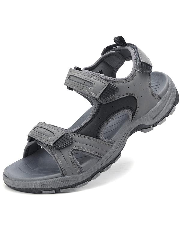 Men's Large Size Sport Sandals, Summer Casual Beach Shoes, Fashionable Men's Velcro Slippers, Durable Design, Comfortable Stylish Footwear, Hiking Sandals