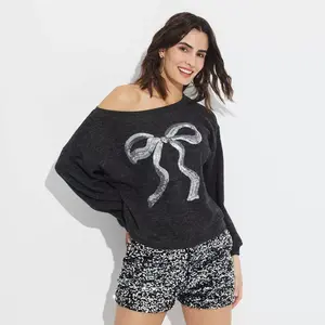 Women's Sequin Sweater - Wild Fable Gray XXL