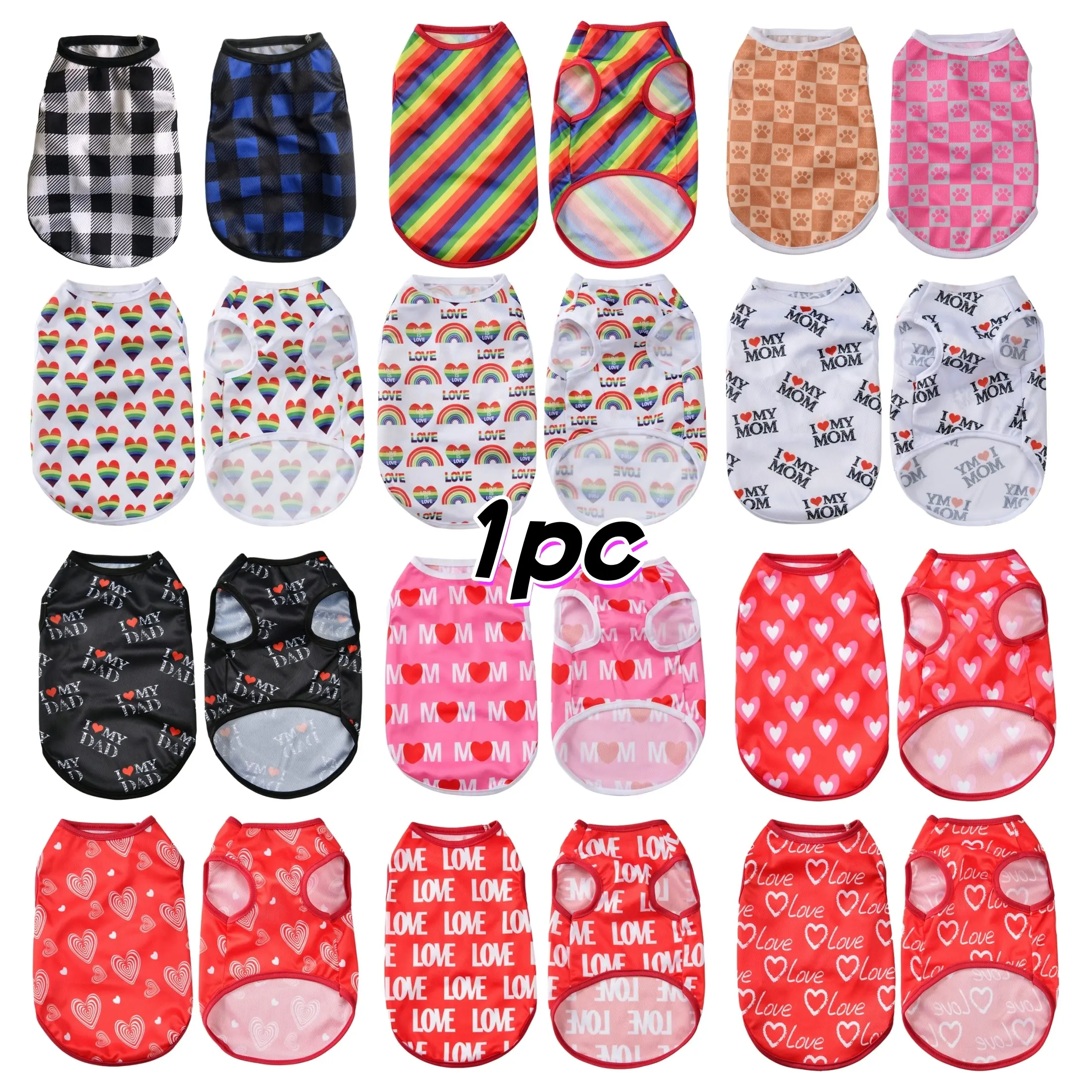 Multiple Options Pet Vest, Leopard Print Paw Print Pet Clothes, Cat Dog Universal Summer Cool Clothing, Breathable Sleeveless Pet Husky Clothes